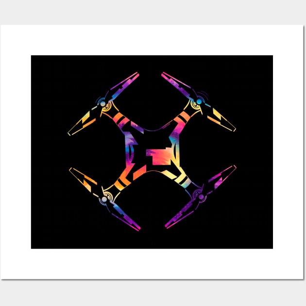 Drone - Drone Colorful Wall Art by Kudostees
